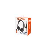 Headset com Microfone UBS HSETUBK Preto Geonav