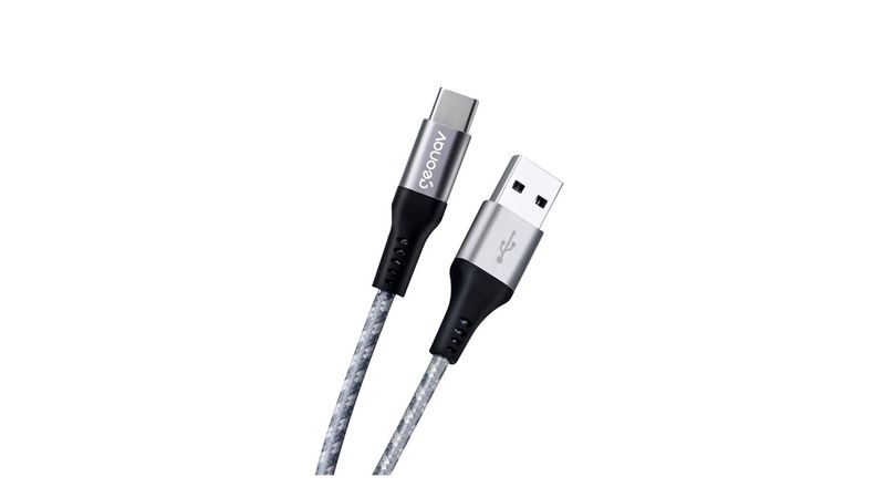 Cabo-USB-C-com-15m-Carga-Rapida-Prata-Geonav