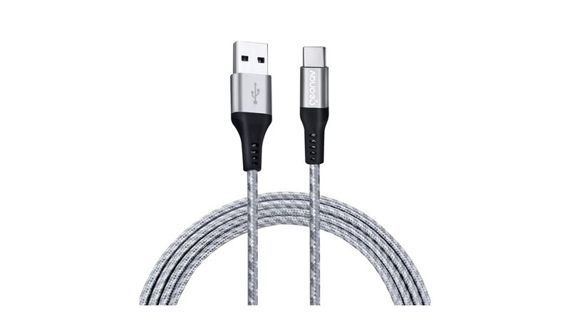 Cabo-USB-C-com-15m-Carga-Rapida-Prata-Geonav