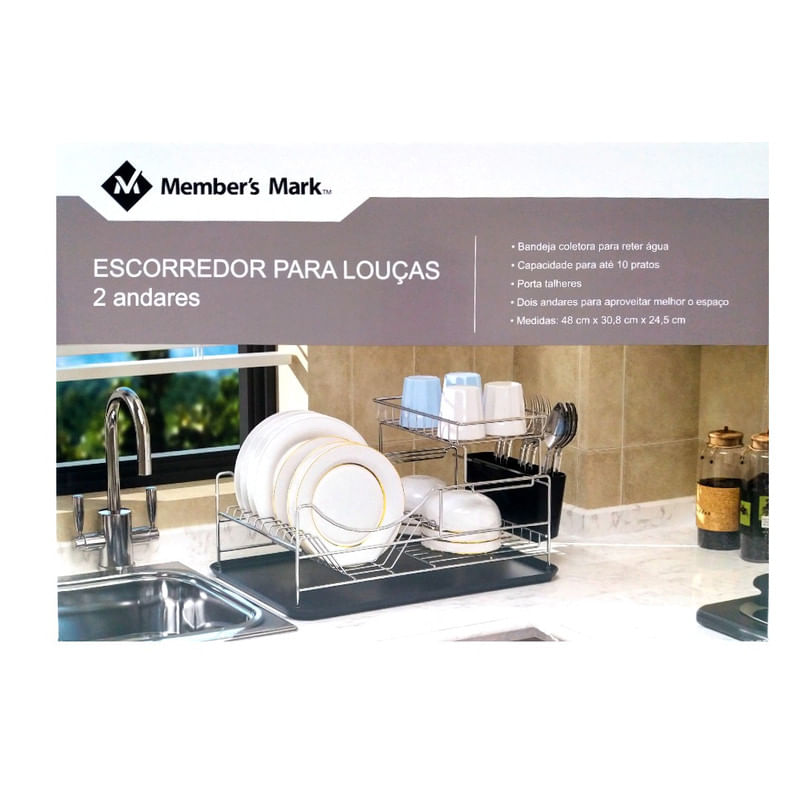 Escorredor-para-Loucas-2-Andares-48x308x245cm-Member-s-Mark