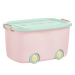 Caixa-Organizadora-com-Tampa-e-Rodas-45l-Baby-Rosa-Member-s-Mark