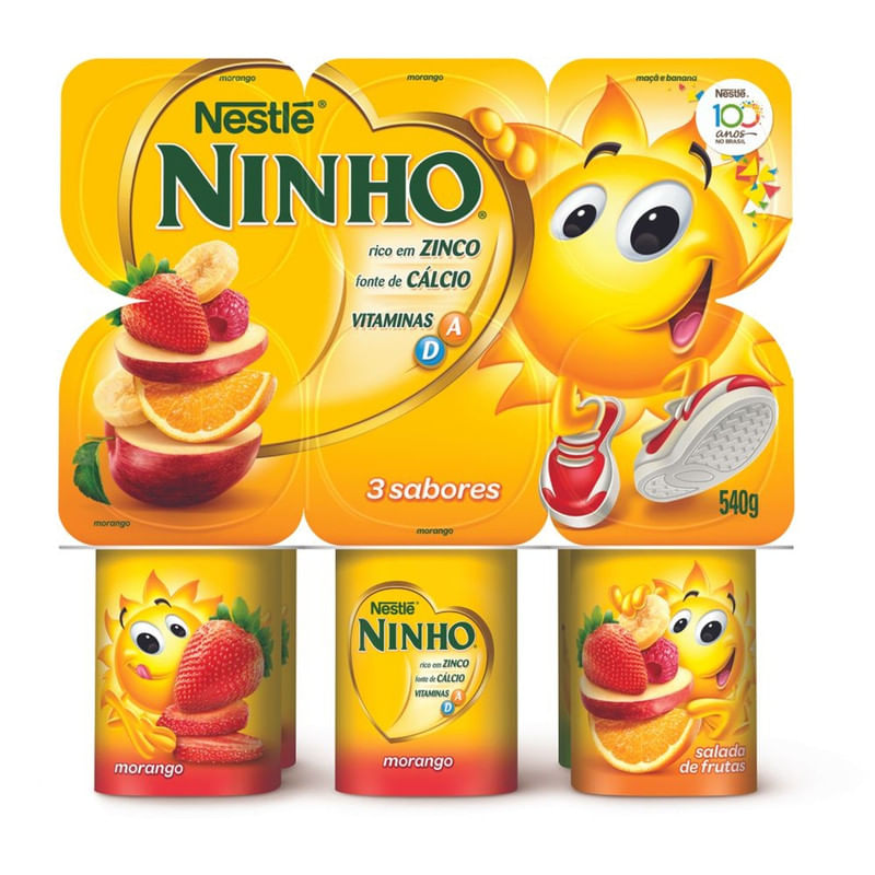 Iogurte-Morango---Salada-de-Frutas---Maca-e-Banana-Ninho-Nestle-Bandeja-com-6-Unidades