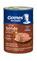 Pack-Atum-Solido-Defumado-Gomes-da-Costa-3-Latas-170g-Cada