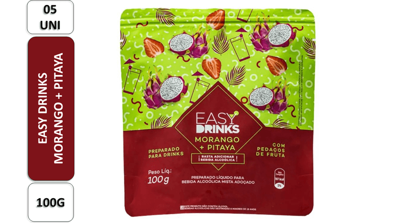 Preparado-para-Drinks-Morango-e-Pitaya-Easy-Drinks-Pack-5-Unidades-100g-Cada