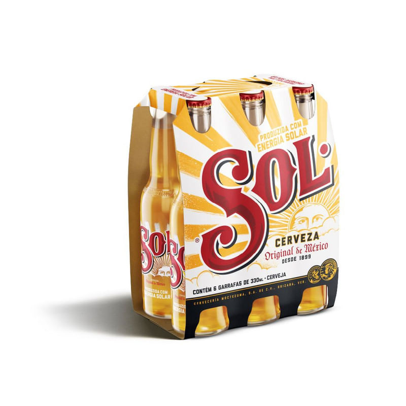 Cerveja Sol Premium Pack 6 Unidades 330ml Cada - Sam's Club