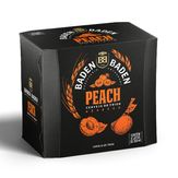 Cerveja de Trigo Baden Baden Peach Pack 6 Latas 350ml Cada