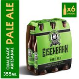 Cerveja Pale Ale Puro Malte Eisenbahn Pack com 6 Unidades 355ml Cada