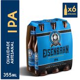 Cerveja American Ipa Eisenbahn Pack com 6 Unidades de 355ml Cada