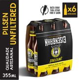 Cerveja Eisenbahn Unfiltered Pack 6 Long Neck 355ml Cada