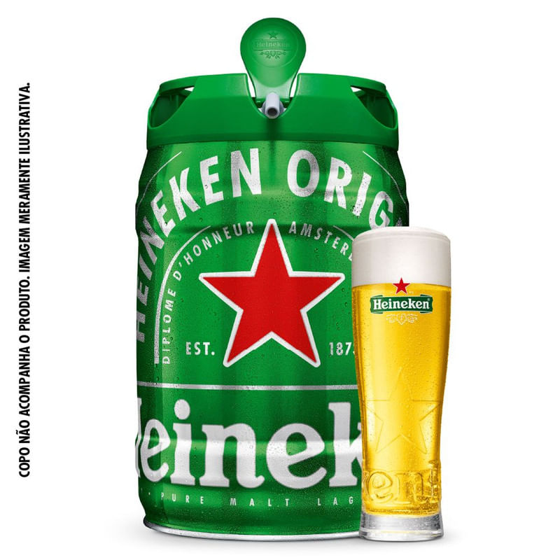 Cerveja Lager Chopp Premium Heineken 5l