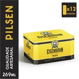 Cerveja Pilsen Puro Malte Eisenbahn Pack com 12 Unidades de 269ml Cada