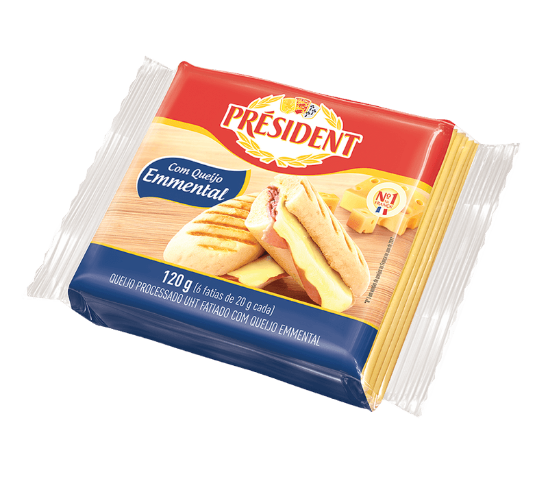Queijo-Emmental-President-Pacote-120g