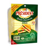 Queijo Mussarela Fatiado President Bandeja 300g