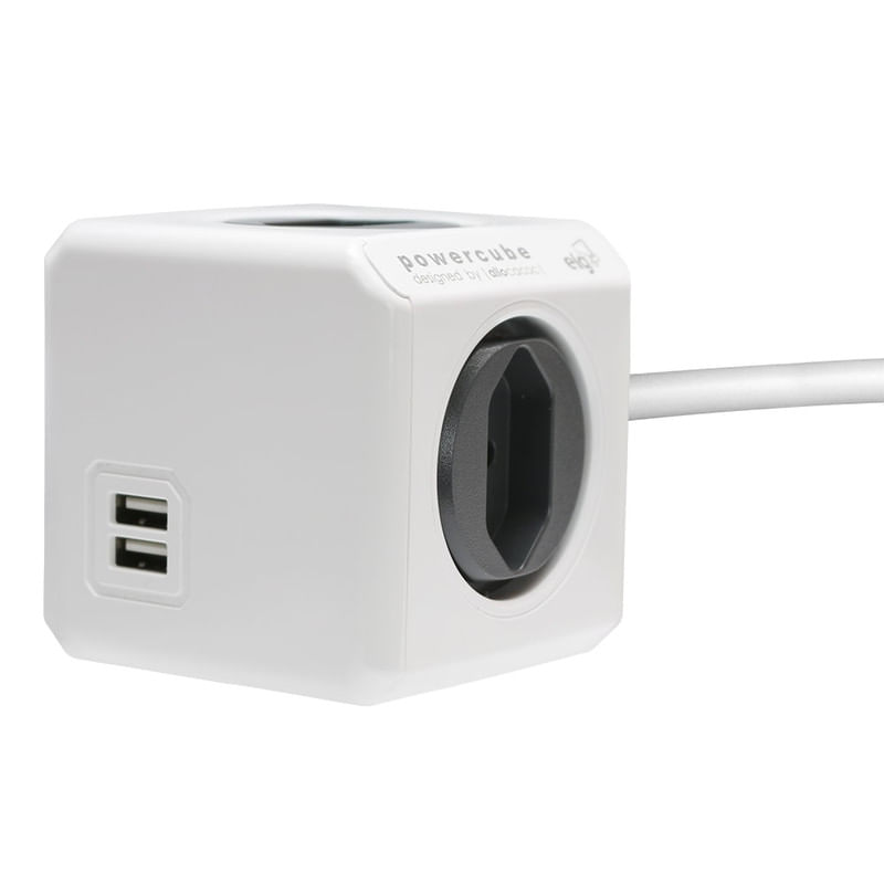 Adaptador-PowerCube-Extended-4-Tomadas-e-2-USB-com-Cabo-3m-PWC-X4U-3M-ELG