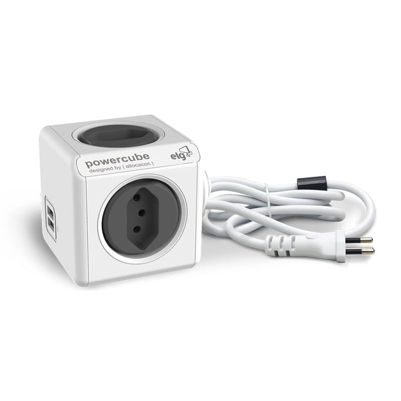 Adaptador-PowerCube-Extended-4-Tomadas-e-2-USB-com-Cabo-3m-PWC-X4U-3M-ELG