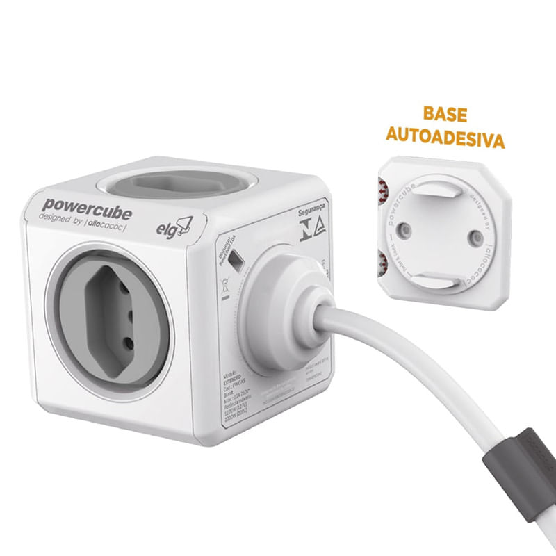 Adaptador-PowerCube-Extended-4-Tomadas-e-2-USB-com-Cabo-3m-PWC-X4U-3M-ELG