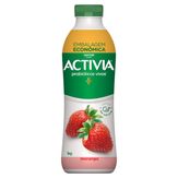 Iogurte de Morango Activia Danone Garrafa 1l