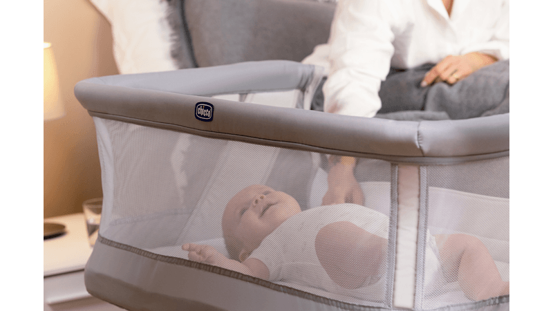 Next 2 Me Pop-Up Cot Grey Mist Chicco