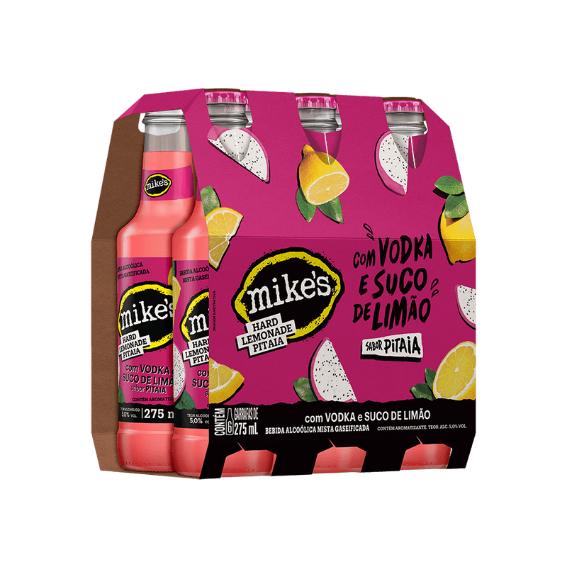 Bebida-Alcoolica-Mike-s-Hard-Lemonade-Vodka-Pitaia-Pack-6-Garrafas-275ml-Cada