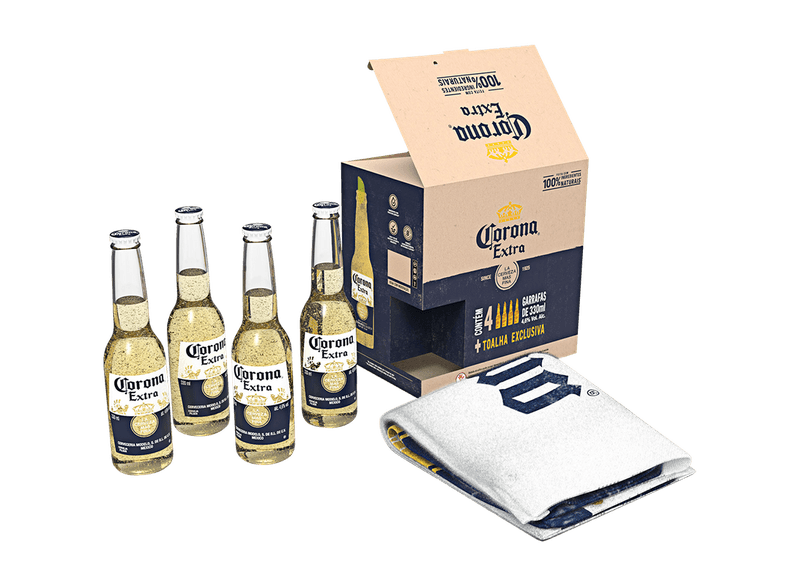 Kit-Cerveja-Corona-Extra-Caixa-com-4-Unidades-de-330ml-Cada---1-Toalha