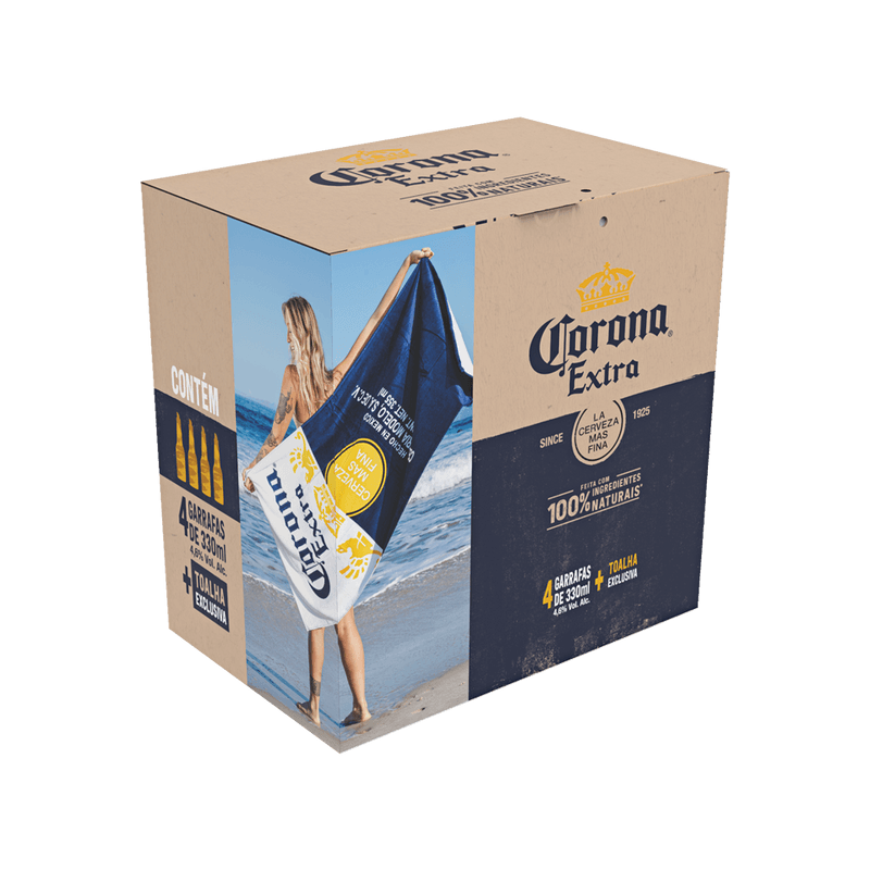 Kit-Cerveja-Corona-Extra-Caixa-com-4-Unidades-de-330ml-Cada---1-Toalha