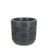 Vaso Marajoara A 38x35cm Preto Vasart