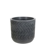 Vaso Marajoara B 38x35cm Antique Preto Vasart