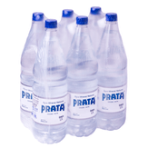 Água Mineral Natural sem Gás Prata Pack 6 Garrafas 1,5l Cada