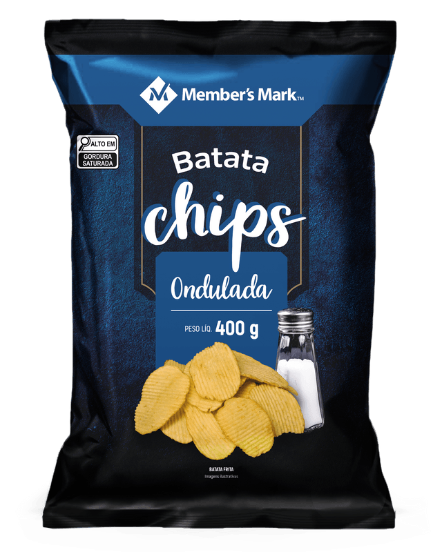 Batata-Chips-Ondulada-Tradicional-Member-s-Mark-Pacote-400g