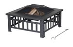 Braseiro-Quadradro-18x74x62cm-Preto-Member-s-Mark