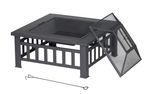 Braseiro-Quadradro-18x74x62cm-Preto-Member-s-Mark