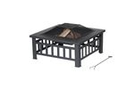 Braseiro-Quadradro-18x74x62cm-Preto-Member-s-Mark