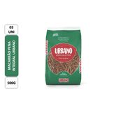 Macarrão Pena Integral Urbano Pack com 3 Unidades de 500g Cada