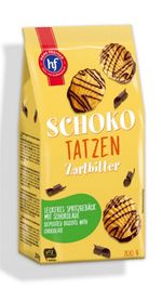 Biscoito-Doce-com-Calda-de-Chocolate-Shoko-Tatzen-Zartbitter-hans-Freitag-Pacote-200g