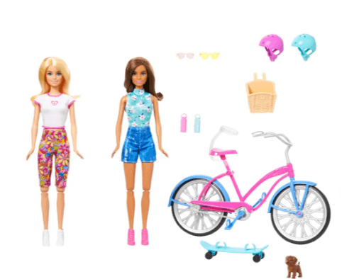 Bicicleta Barbie e seus filhotes Mattel CLD94 — Playfunstore