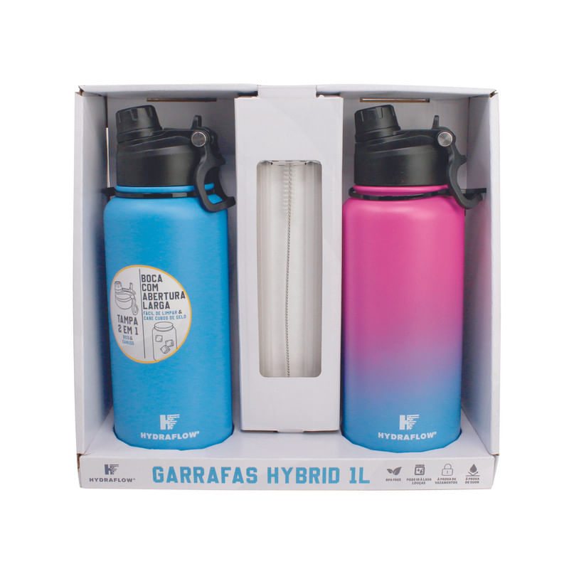 Conjunto-de-Garrafa-Termica-Hydraflow-Azul-e-Degrade-2-Unidades-1l-Cada