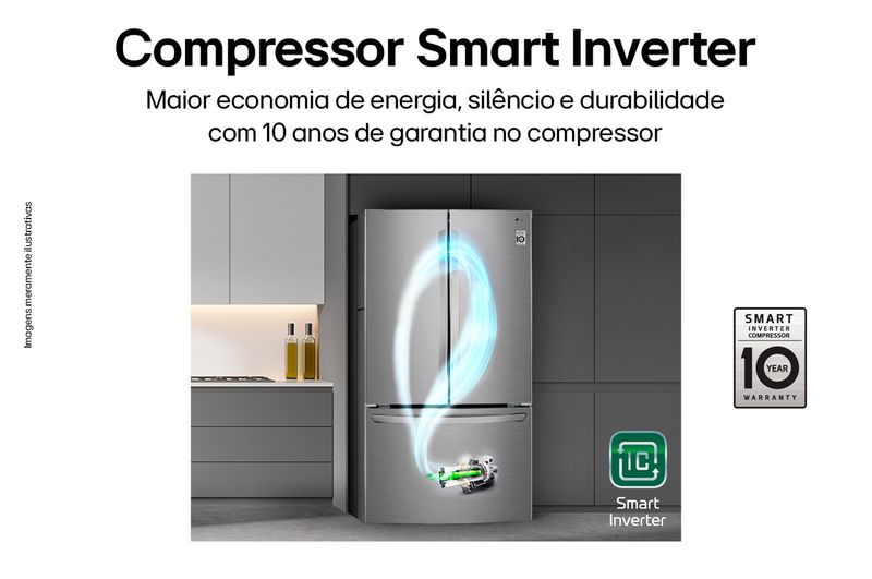 Refrigerador-French-Door-695L-Inverter-LG-220V