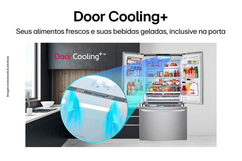 Refrigerador-French-Door-695L-Inverter-LG-127V