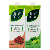 Chá Gelado Hibisco + Limão Life Mix Kit com 2 Unidades de 1l Cada