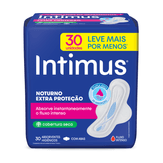 Absorvente com Abas Seca Noturno Intimus Pacote 30 Unidades Leve Mais Pague Menos