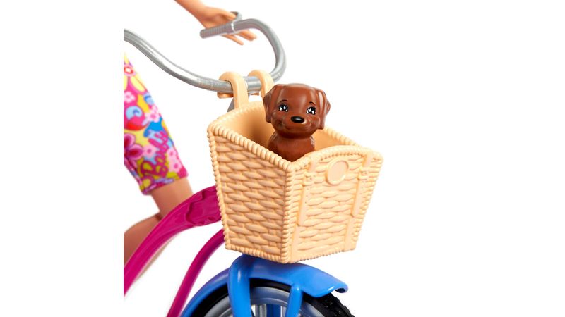 Bicicleta Barbie e seus filhotes Mattel CLD94 — Playfunstore