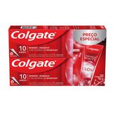 Creme Dental Luminous White Glow Colgate Caixa 2x70g