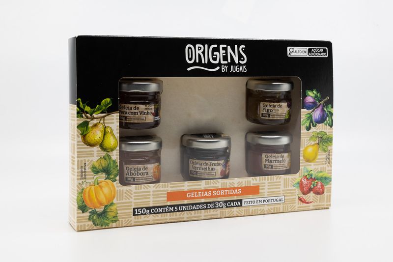 Geleias-Sortidas-Origens-by-Jugais-Pack-5x30g