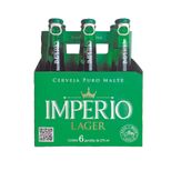 cerveja imperio lager pack com 6 unidades de 275ml cada
