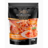 Camarão Descascado Eviscerado Congelado Brazilian Fish Pacote 400g