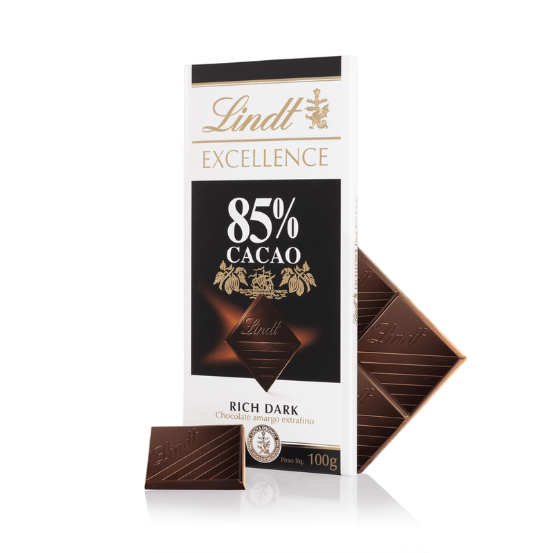 Chocolate-Dark-85--Cacau-Lindt-Excellence-Pack-com-2-Unidades-de-100g-Cada