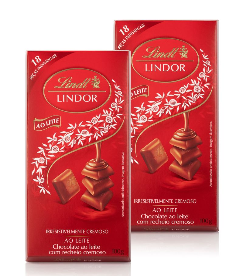 Chocolate-ao-Leite-Suisso-Lindt-Lindor-Pack-com-2-Unidades-de-100g-Cada