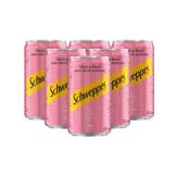 Água Tônica Schweppes Rosé Frutas Vermelhas Pack 6 Latas 220ml