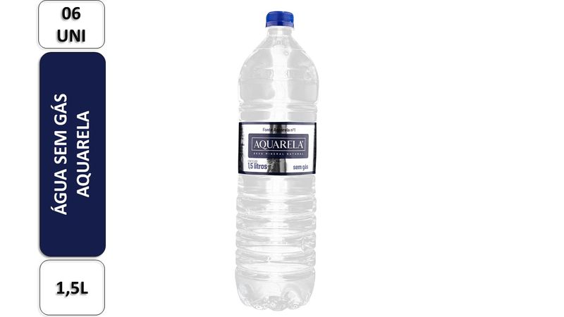 Agua-Mineral-sem-Gas-Aquarela-Pack-6-Garrafas-15l-Cada