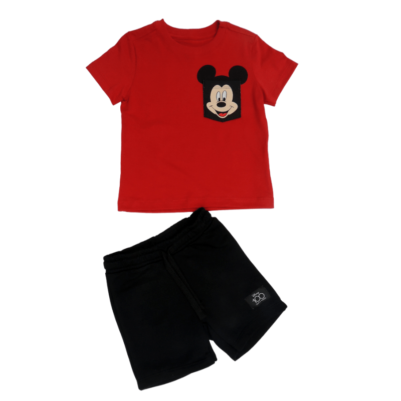 Conjunto Masculino Infantil Social Mickey - 04-06 Anos